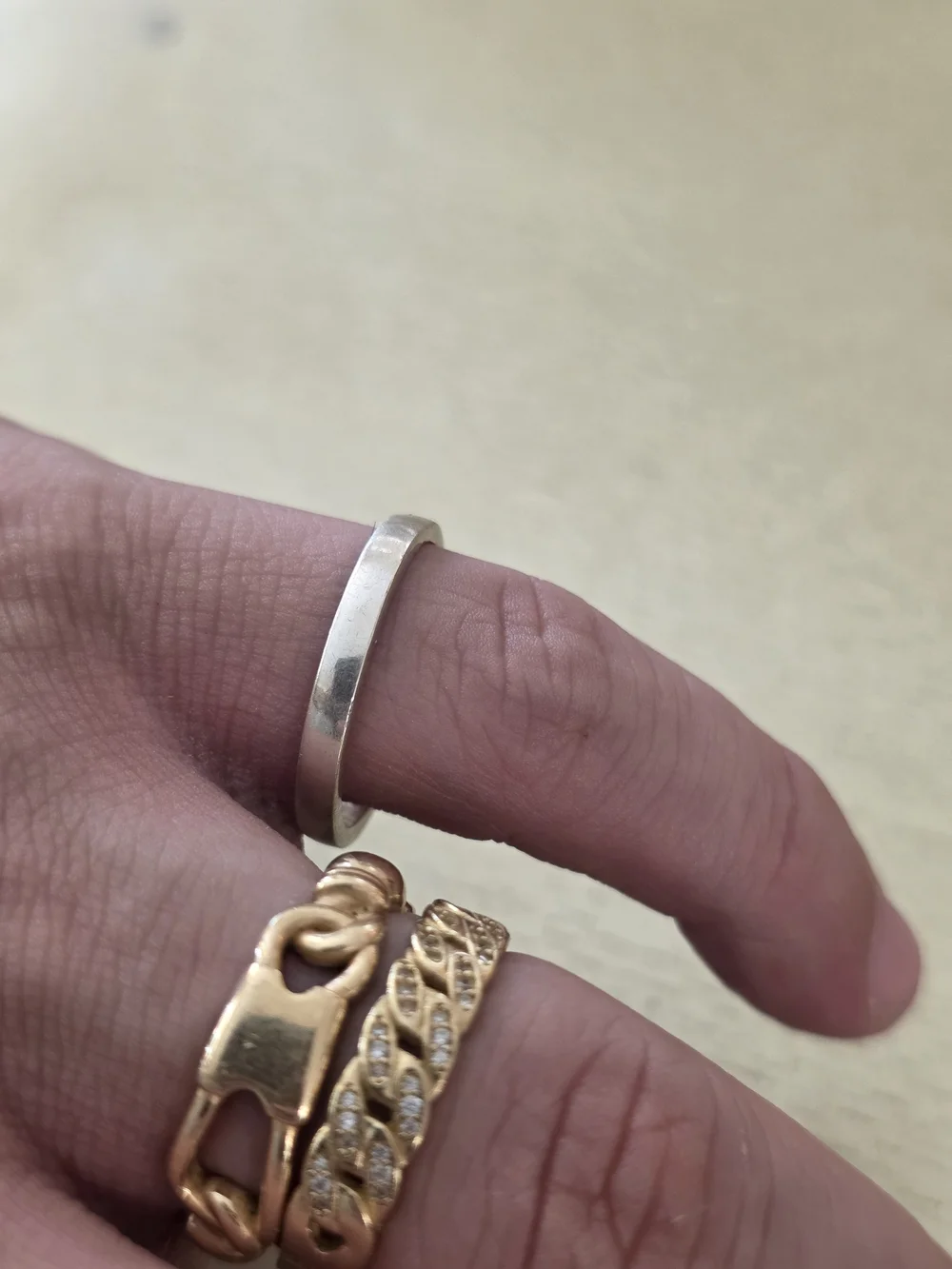 Simple Silver Band Ring - Minimalist Stackable